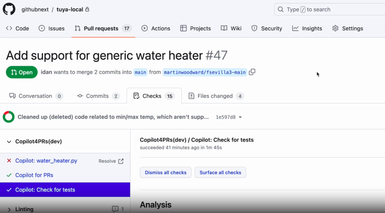 GitHub Copilot의 Pull Request 기능