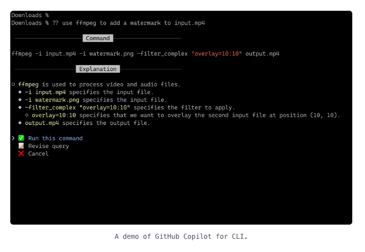 GitHub Copilot의 CLI 기능